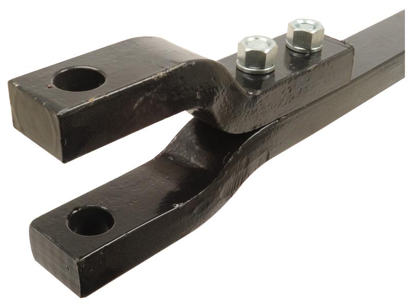 Swinging Drawbar with Clevis Overall length 840mm Section 30x49mm