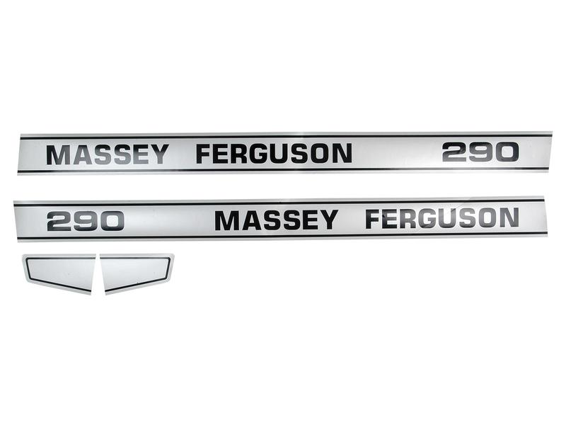 Kit stickers decals Massey Ferguson 374 S for wheeled agricultural rubberised 