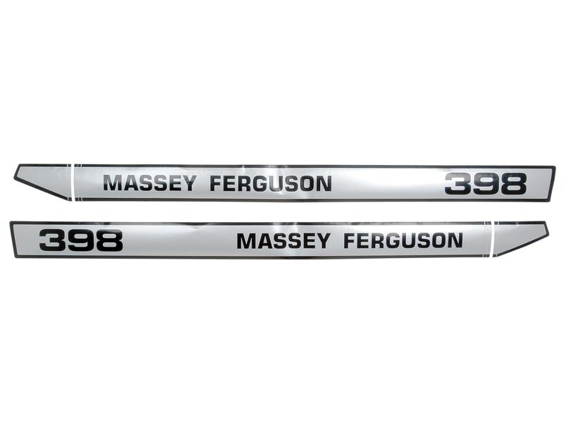 Typenschild - Massey Ferguson 398