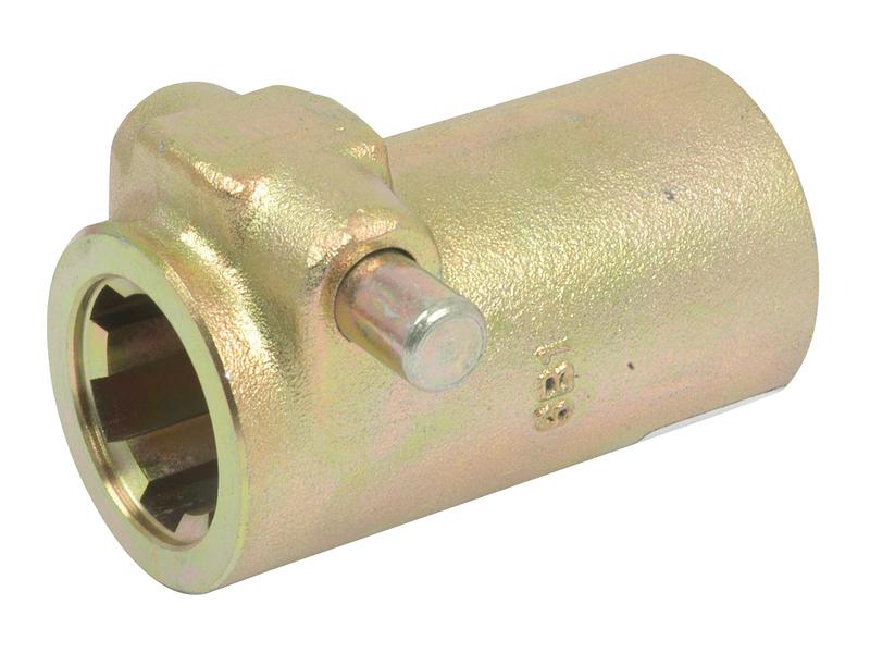 PTO QR Sleeve - Female spline 1 3/8\'\' - 6 with Quick Release Pin.