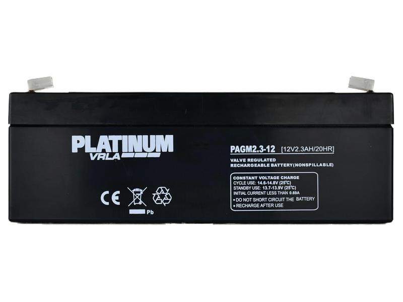 Battery PAGM2.3-12| , 12V, AH Capacity @20HR: 2.3