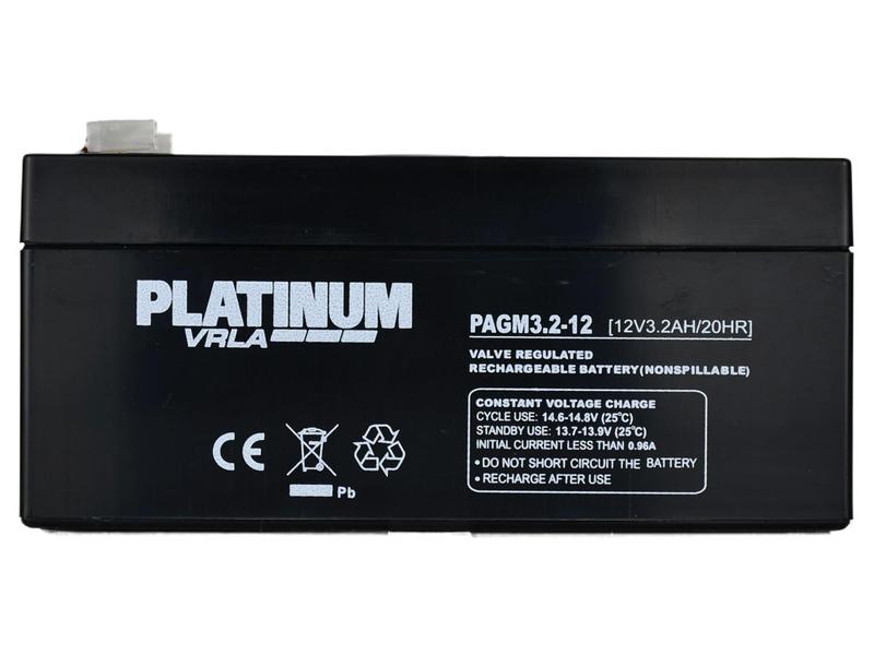 Battery PAGM3.2-12| , 12V, AH Capacity @20HR: 3.2