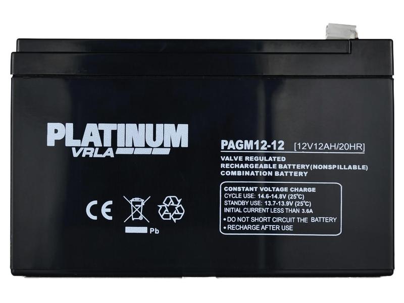 Battery PAGM12-12| , 12V, AH Capacity @20HR: 12