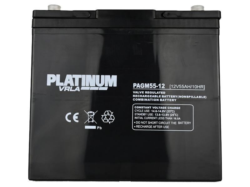 Battery PAGM55-12| , 12V, AH Capacity @20HR: 55