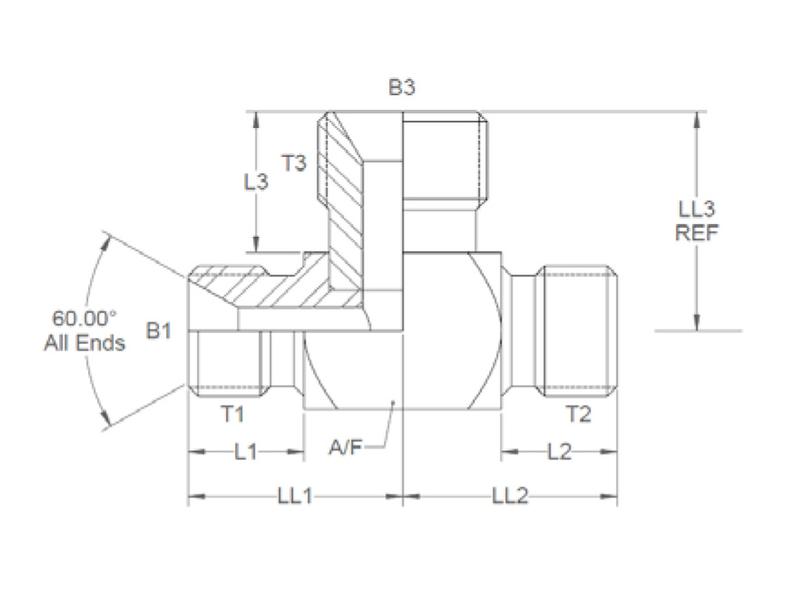 Hydraulic Tee Piece