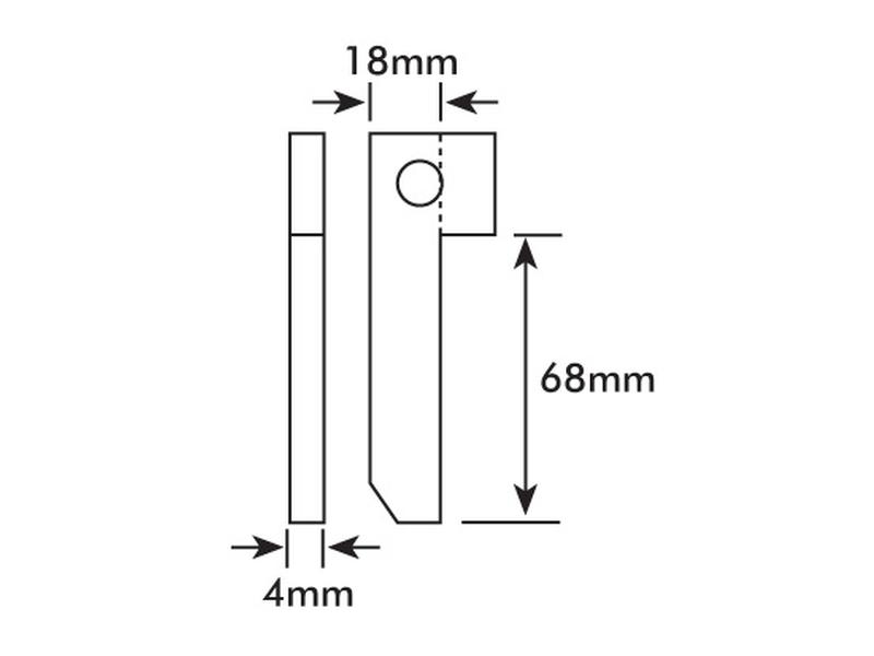 Flat Cotter Pin with Chain