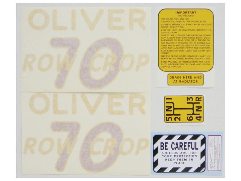 Decal - White Oliver 70 Rowcrop Image 1