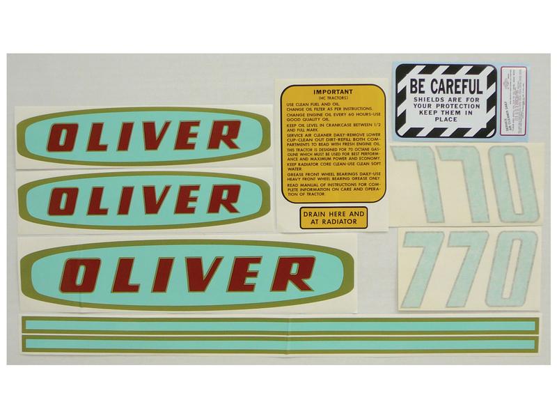 Decal - White Oliver 770 (Early Gas) Image 1