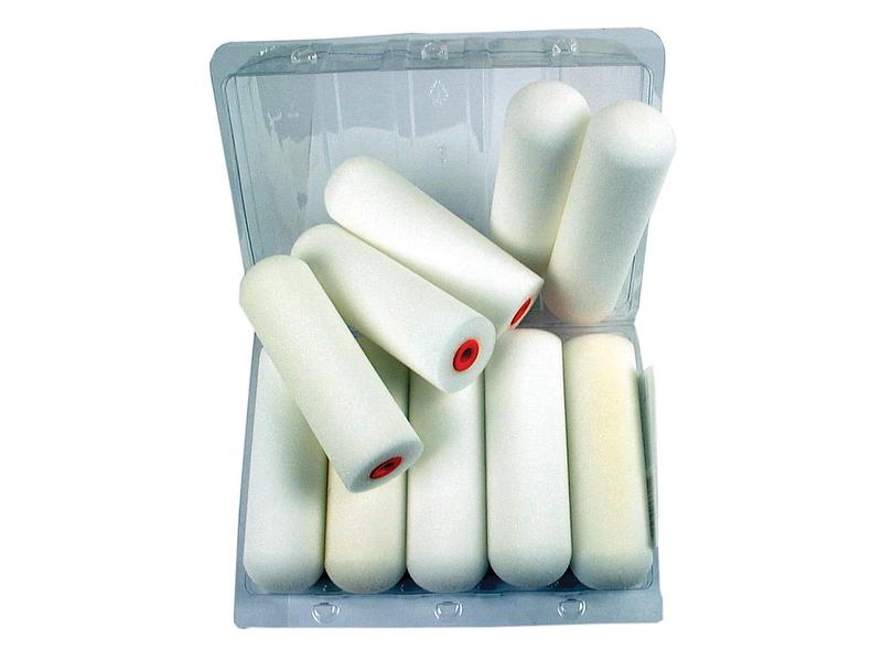 Paint Roller with Round End 100mm x 10mm, 10 pieces