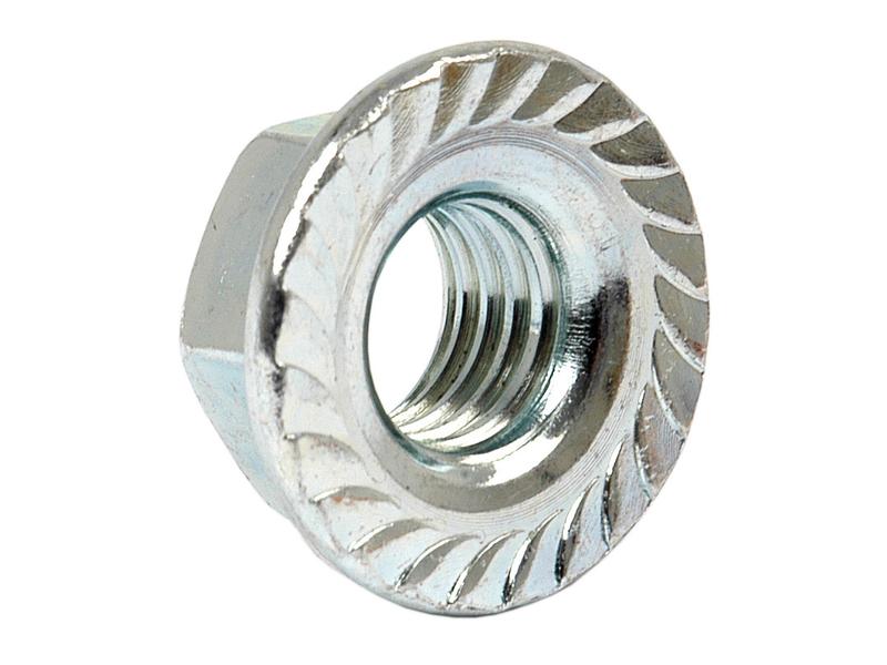 Metric Serrated Flange Nut, M10x1.50mm (DIN 6923) Metric Coarse