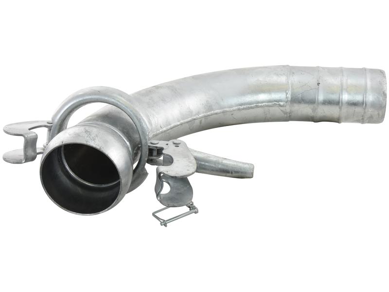 90° Coupling with Hose End - Male 5\'\' (133mm) x5\'\' (125mm) (Galvanised)