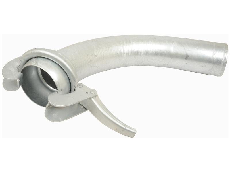 90° Coupling with Hose End - Male 6\'\' (159mm) x6\'\' (150mm) (Galvanised)