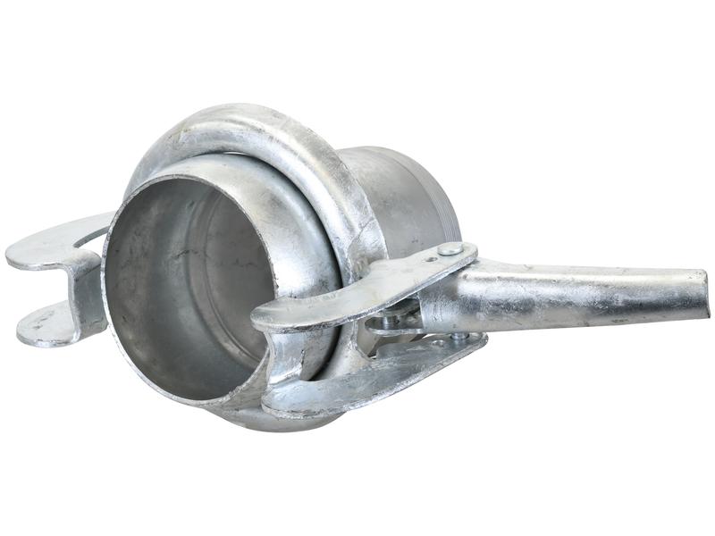 Coupling with Threaded End - Male 5\'\' (133mm) x 5\'\' BSPT (Galvanised)