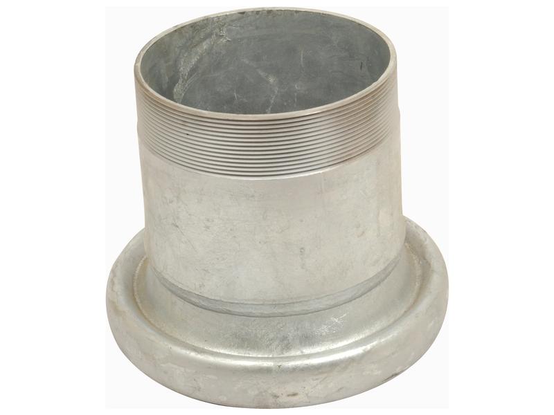 Coupling with Threaded End - Female 4\'\' (108mm) x 4\'\'  (Galvanised)