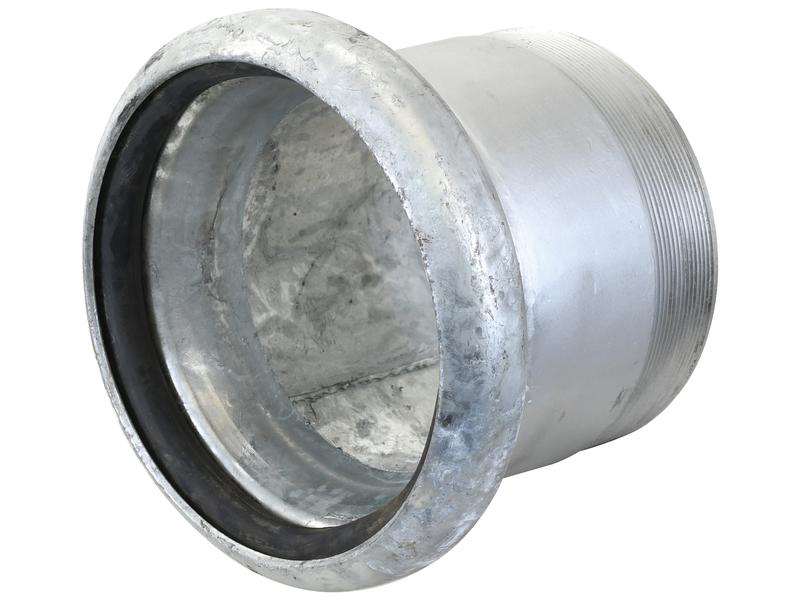 Coupling with Threaded End - Female 6\'\' (159mm) x 6\'\'  (Galvanised)