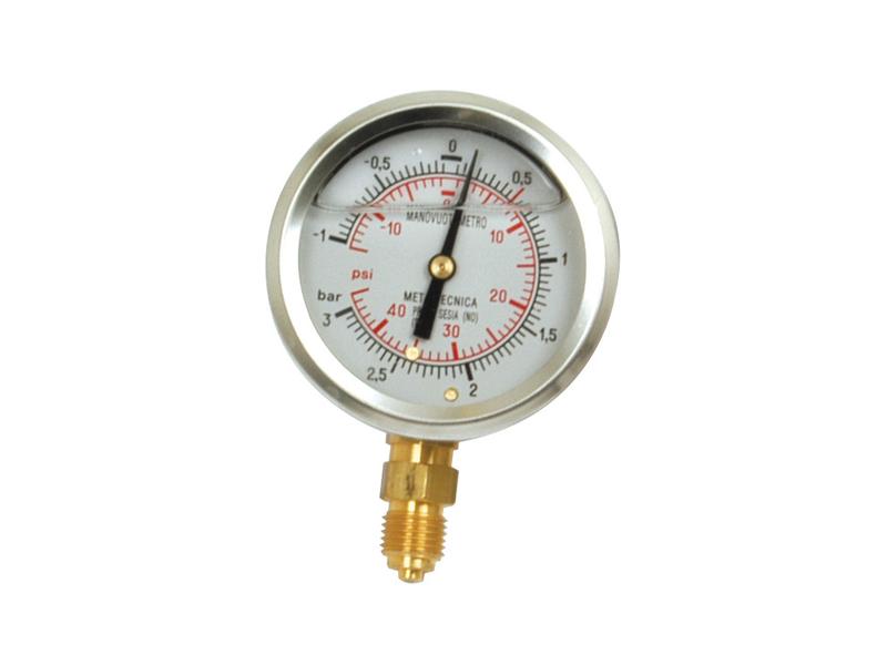 Medidor de presión de glicerina 1/4\'\' (-1/+3 bar)