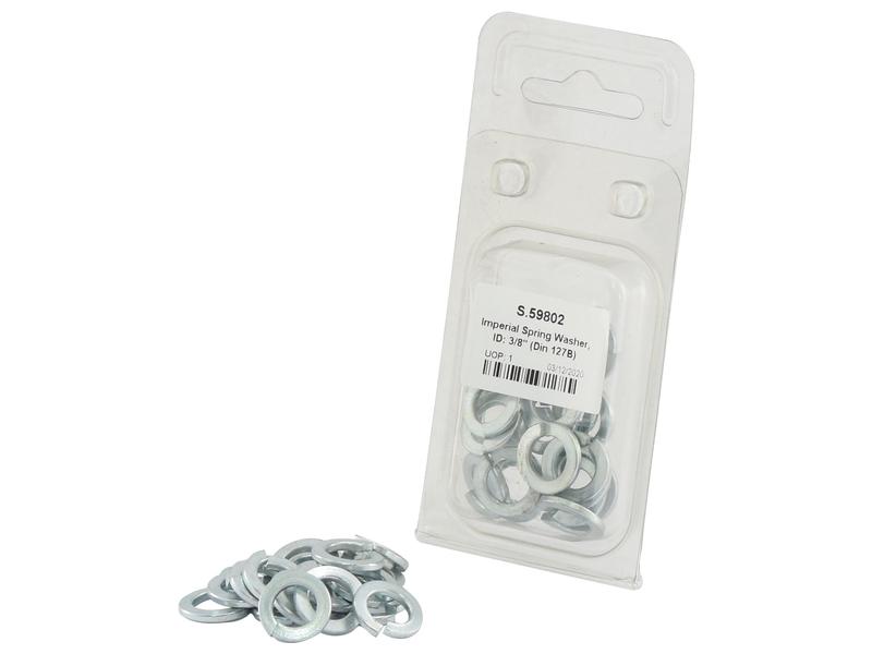 Imperial Spring Washer, ID: 3/8\'\' (DIN or Standard No. DIN 127B), 20 pcs. Agripak
