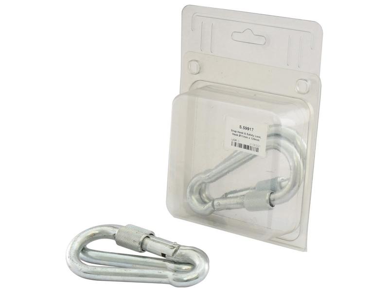 Snap Hook & Safety Lock, Hook Ø11mm x 120mm