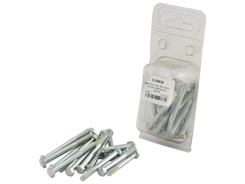 Agripak 20 pcs. Metric Bolt, M5x50mm Image 1