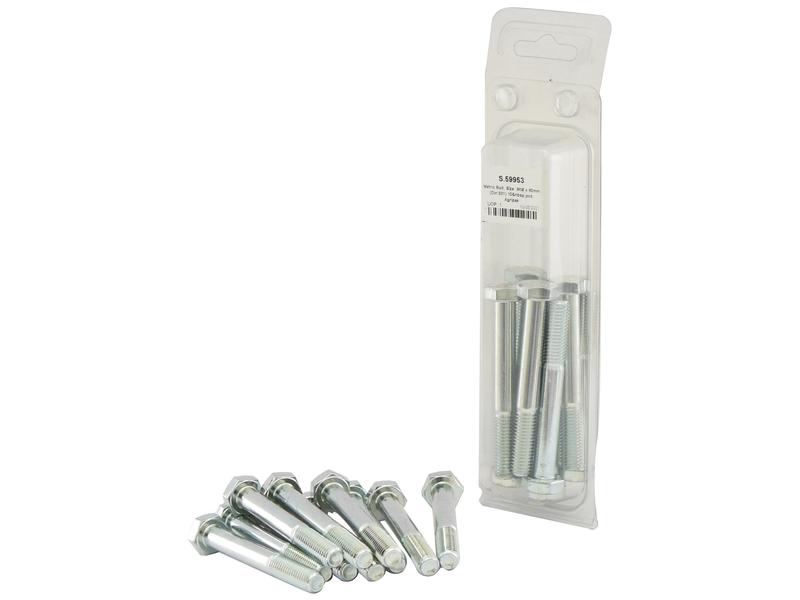 Agripak 10 pcs. Metric Bolt, M10x80mm Image 1