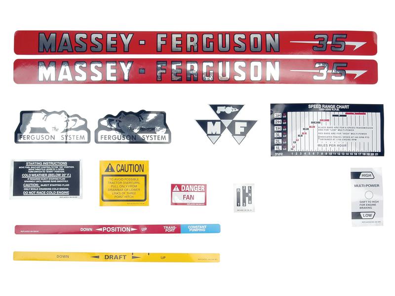 Decal Set - Massey Ferguson 35
