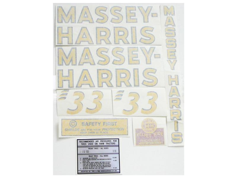Decal Set - Massey Harris 33
