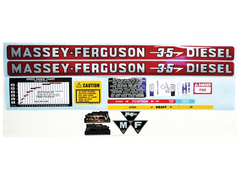Decal - Massey Ferguson 35 Diesel