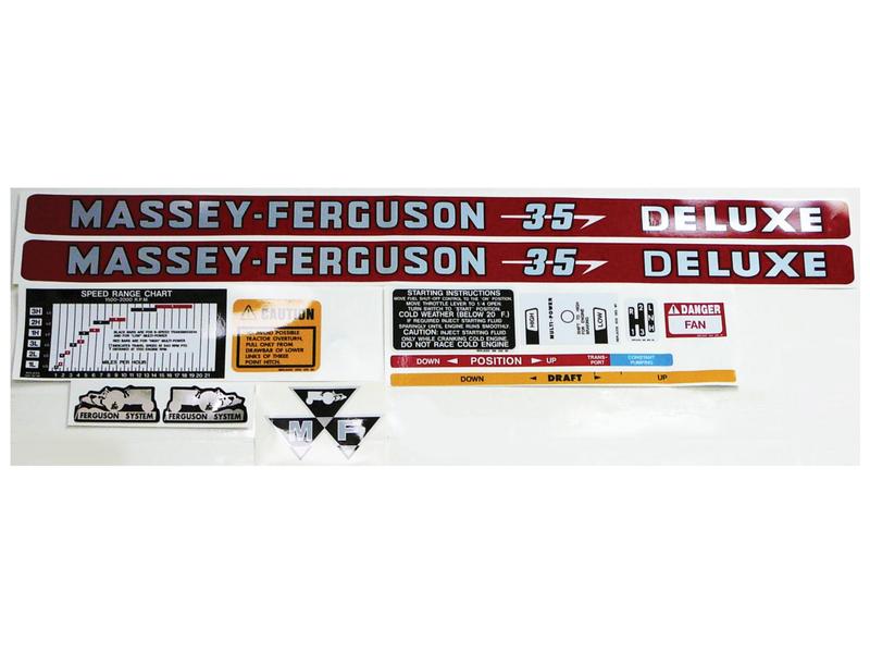 Decal - Massey Ferguson 35 Deluxe