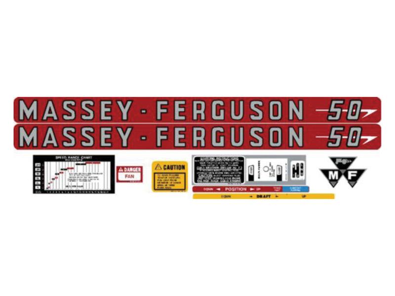Decal - Massey Ferguson 50 Image 1