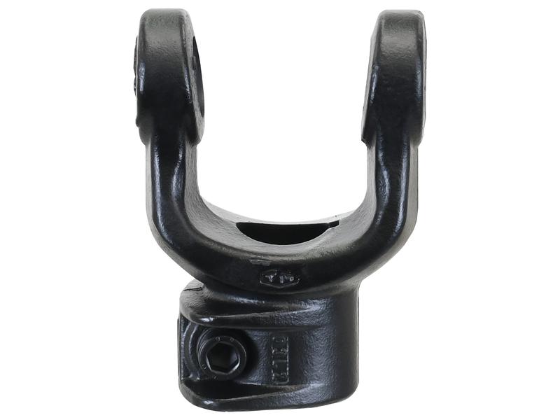PTO gaffel m/låsebolt (Universalleddimensjoner: 22 x 54.8mm) Hull Ø25mm, Nøkkelstørrelse: 8mm.