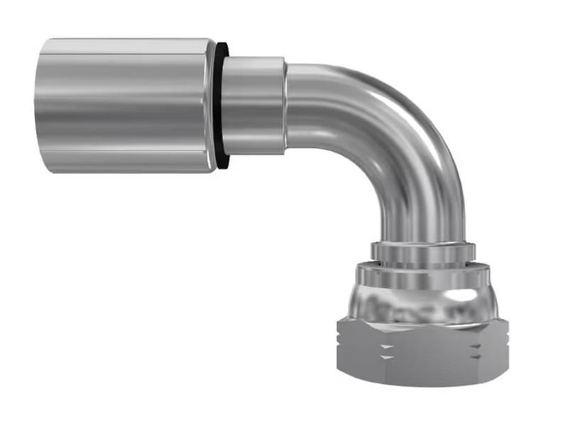 Parker BSP 60° Perskoppeling 3/4\'\' x 3/4\'\' - 14TPI Vrouw Wartel 90° Afbeelding 1