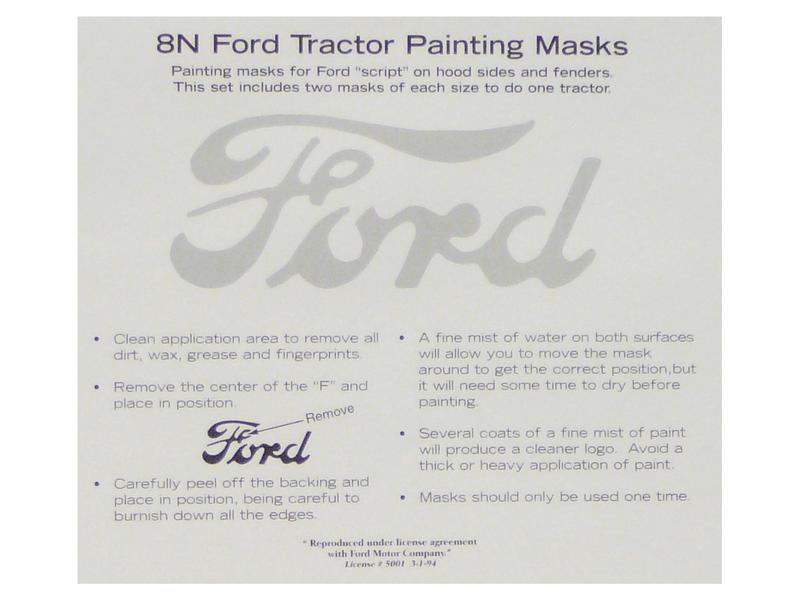 Painting Mask suitable for Ford Script