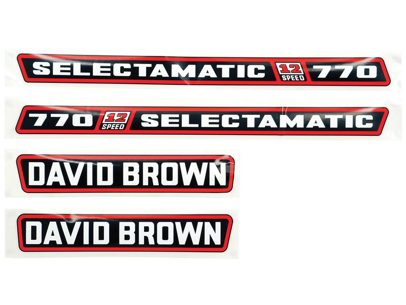 Emblemsæt - David Brown 770 Selectamatic
