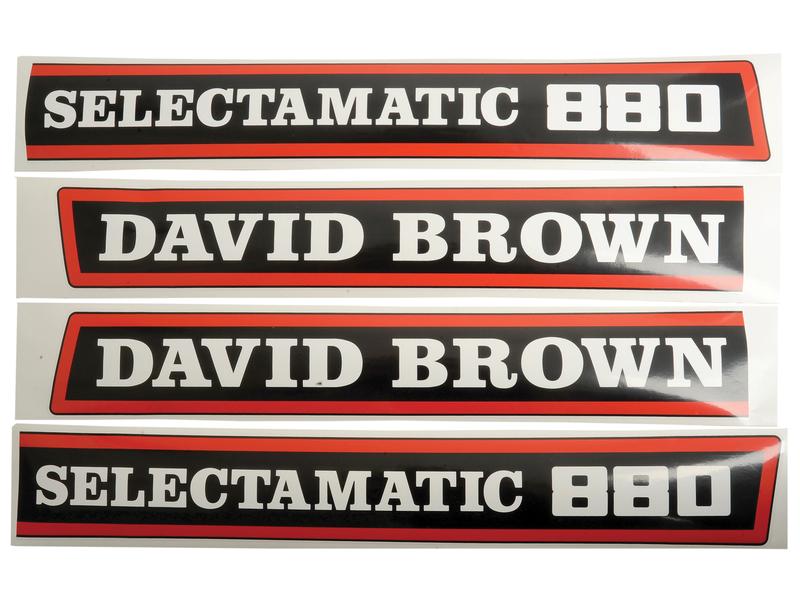 Sett av dekaler - David Brown 800 Selectamatic