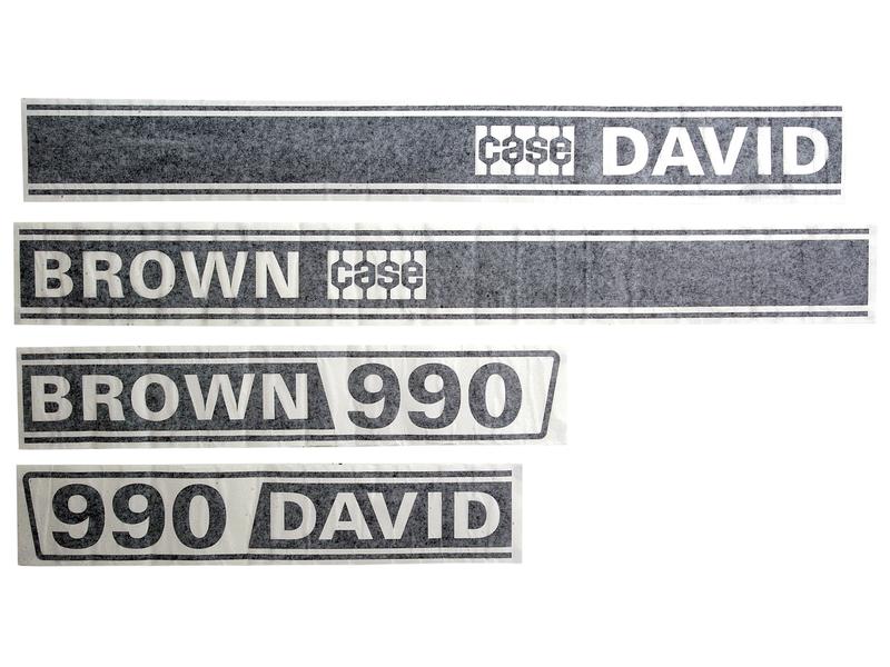 Sett av dekaler - David Brown 990