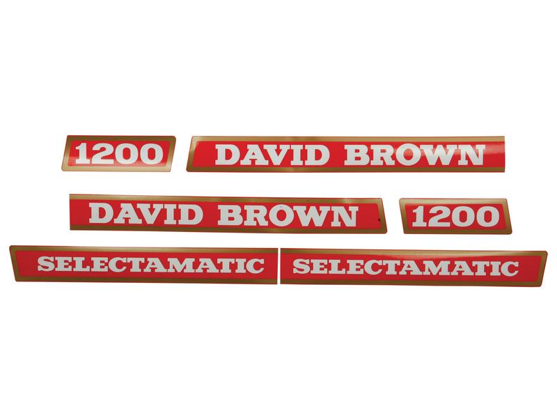 Sett av dekaler - David Brown 1200 - Selectamatic
