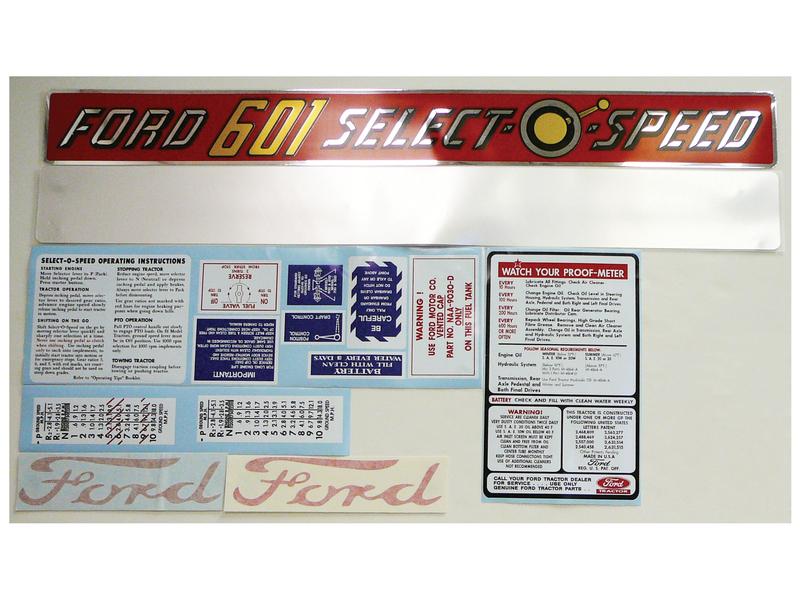 Decal - Ford / New Holland 601 SELECT-O-SPEED