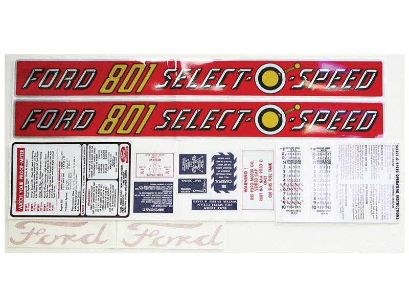 Decal Set - Ford / New Holland 801 SELECT-O-SPEED