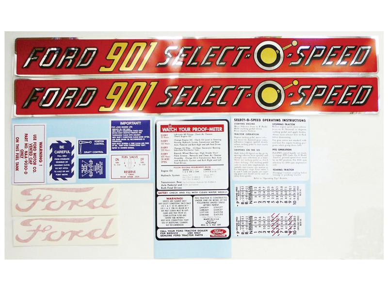 Decal Set - Ford / New Holland 901 SELECT-O-SPEED