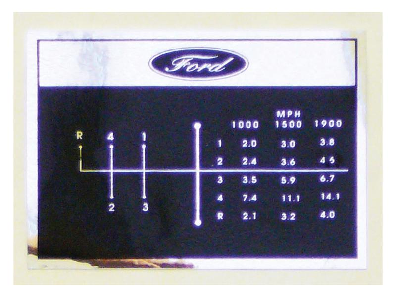 Gear Stick Decal Image 1
