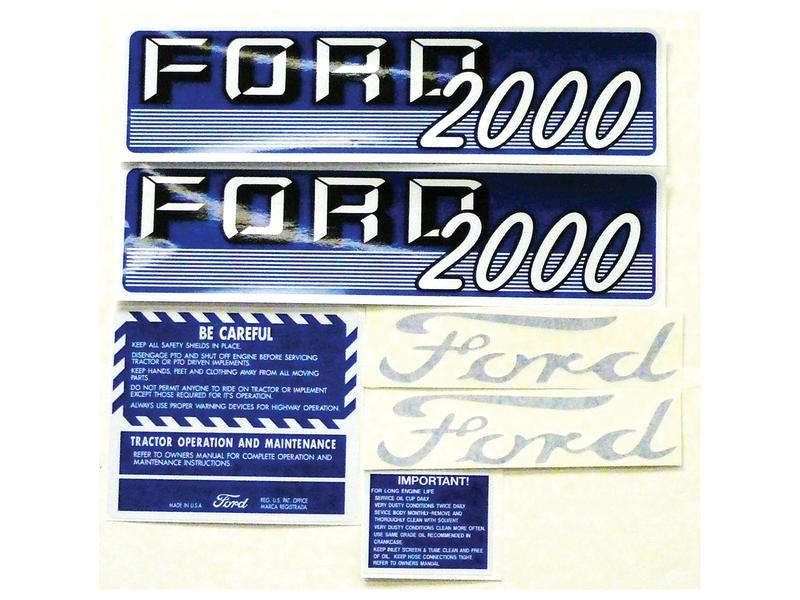 Decal Set - Ford / New Holland 2000 Gas