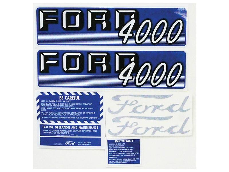 Decal Set - Ford / New Holland 4000 Gas