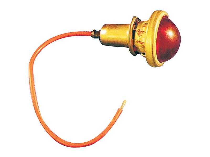 Red Light with Brass Ring, 6V