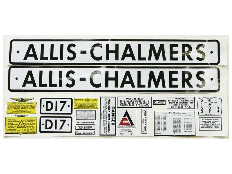 Decal - Allis Chalmers D17