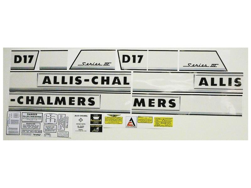 Decal Set - Allis Chalmers D17 (Series 3 Diesel)