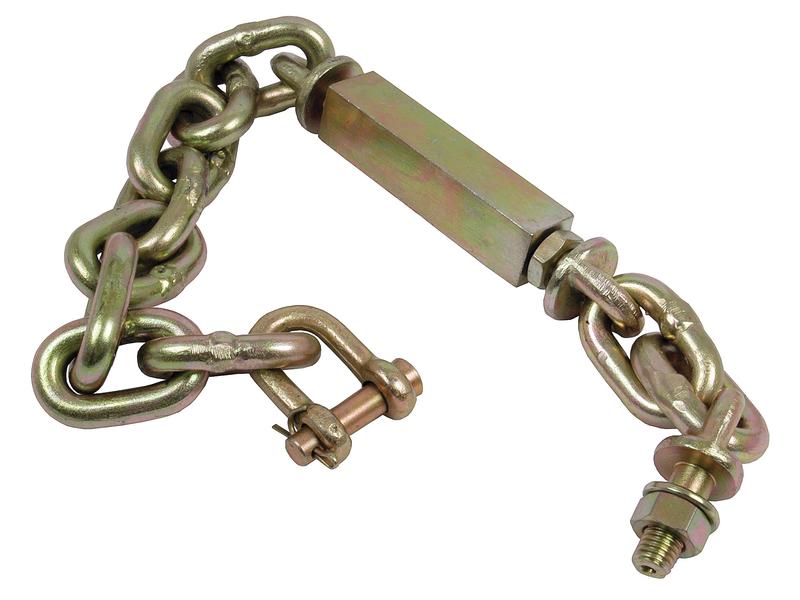 Stabiliser Chain - D-Shackle Ø11.5mm - Thread Ø14mm - Min mm:615mm -  M14x2 Metric