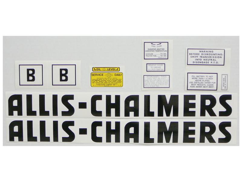 Decal Set - Allis Chalmers B