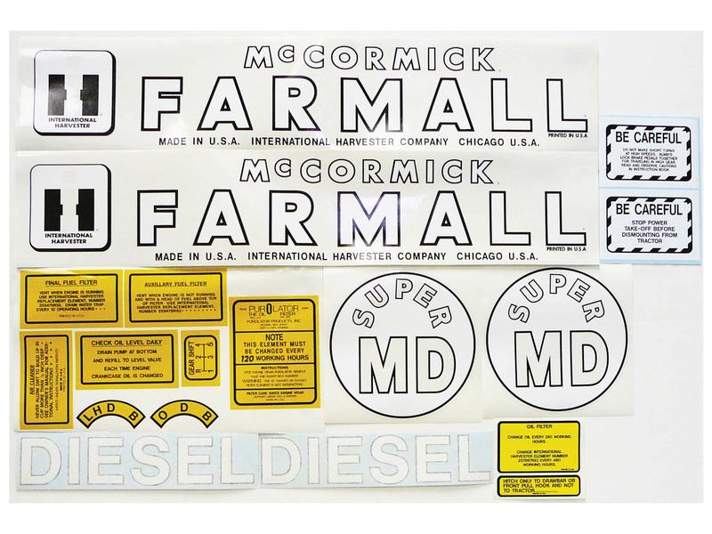 Decal Set - Farmall Super MD