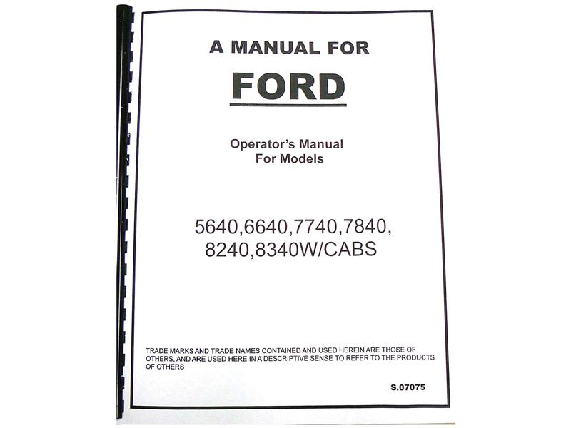 OPERATOR MANUAL FORD Image 1