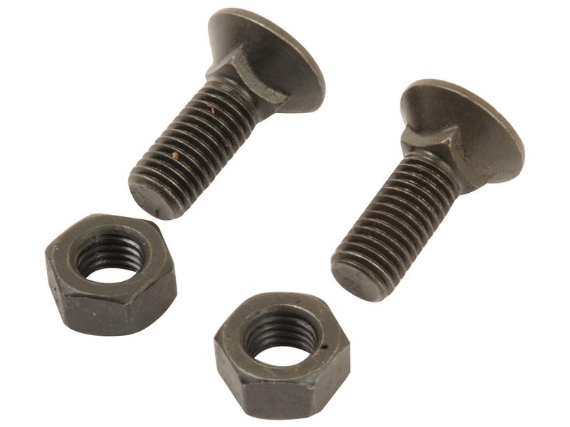 Round Countersunk Square Hex Bolt & Nut (TFCC) - M12 x 35mm, Tensile strength 8.8 Bag)